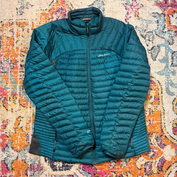 Eddie Bauer Women's Deep Teal Puffer Jacket First Ascent - Picture 1 of 6